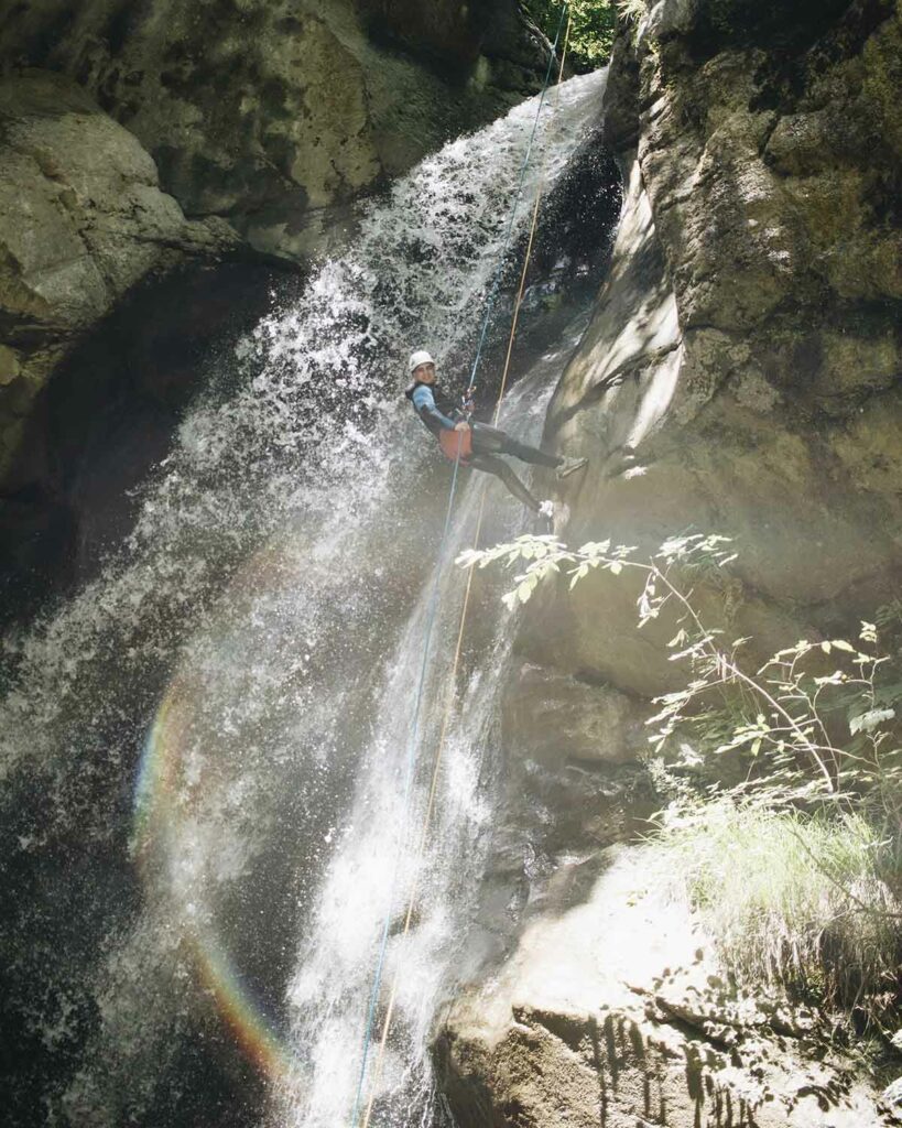 Canyoning à Samoëns (Haute Savoie) avec le Bureau des Guides de Samoëns